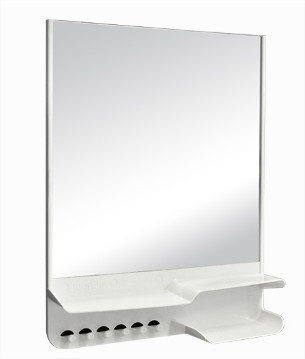 Armário Prático com Espelho Sobrepor 34,8 x 26,5 x 6,5 Branco Astra