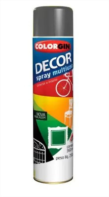 Tinta Spray Decor 350ml Grafite Metálico Colorgin