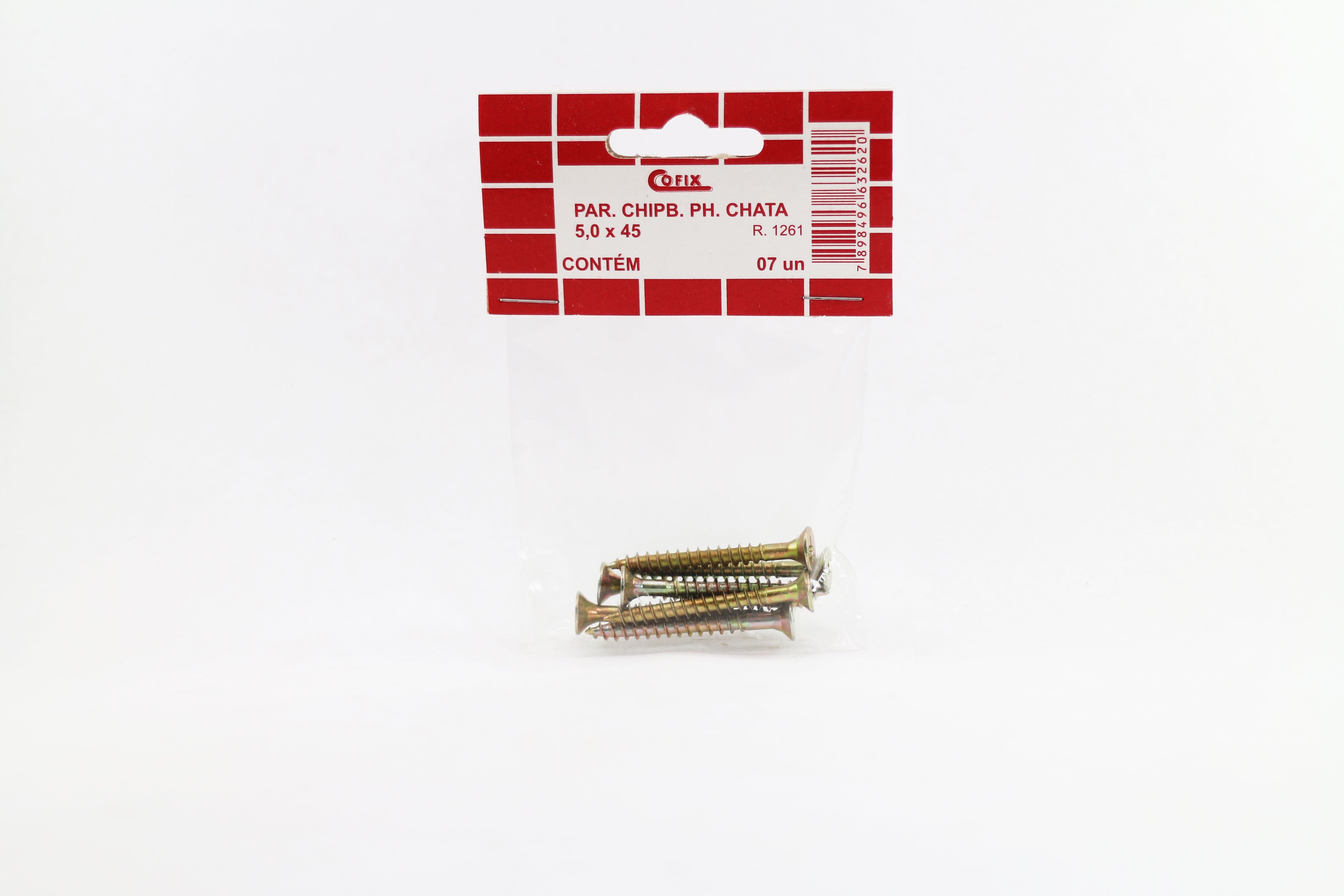 Cartela de Parafuso Chip 5,0x45 7un Cofix
