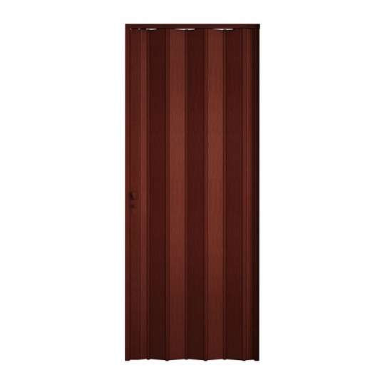 Porta Sanfonada PVC 2,10x0,96m Mogno Plasflex