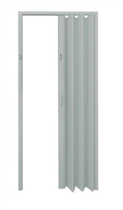 Porta Sanfonada PVC 2,10x0,60m Cinza Plasflex