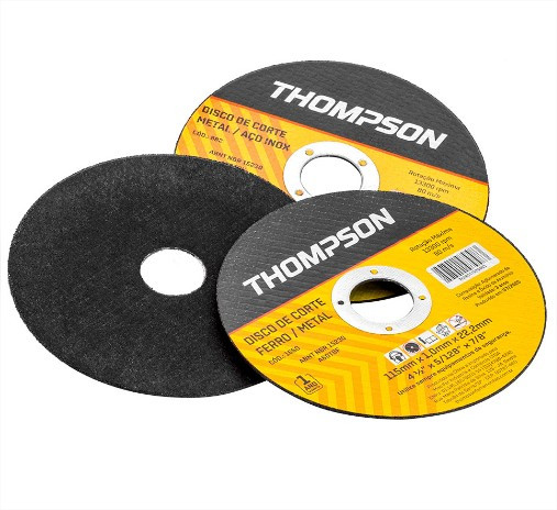 Disco de Corte Metal e Aço Inox - 178mm x 1,6mm x 22,2mm Thompson