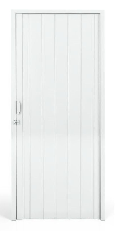 Porta Sanfonada PVC 2,10x0,60m Branca Plasflex